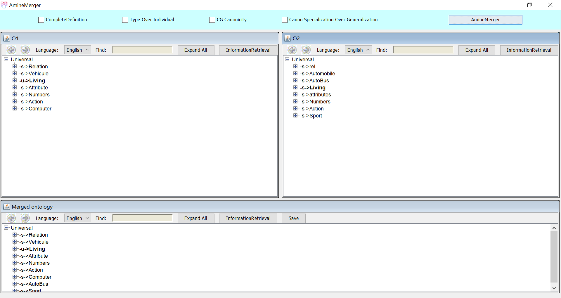 AmineMerger - Final GUI